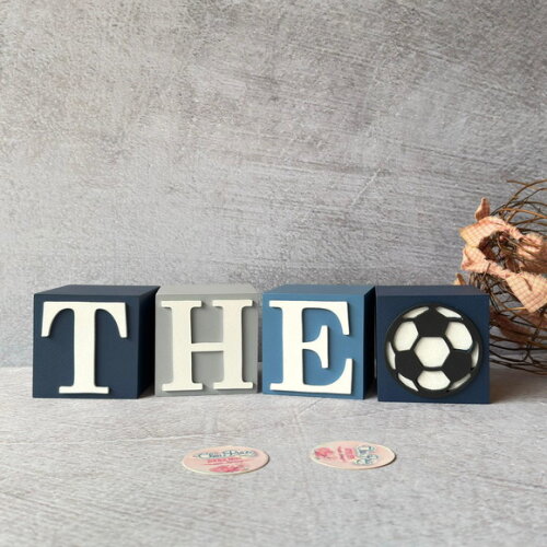 Futebol - Cubos 8x8cm Decoração Bebê