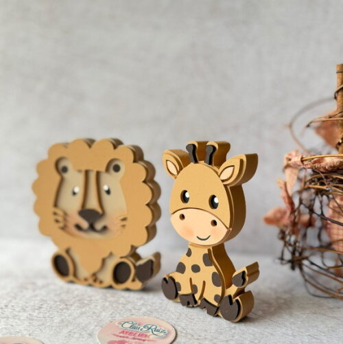 Girafa e Leão para Nicho - Decoração Bebê