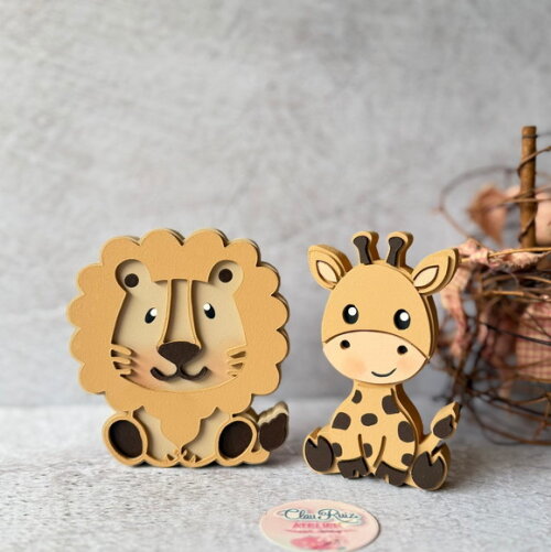 Girafa e Leão para Nicho - Decoração Bebê