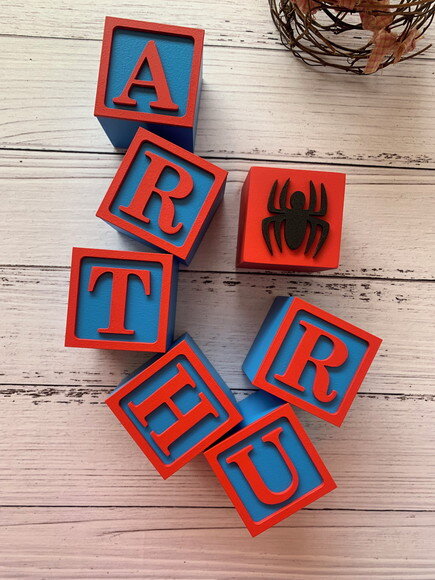 Homem Aranha - Cubos 6x6cm Decoração de Festa Infantil