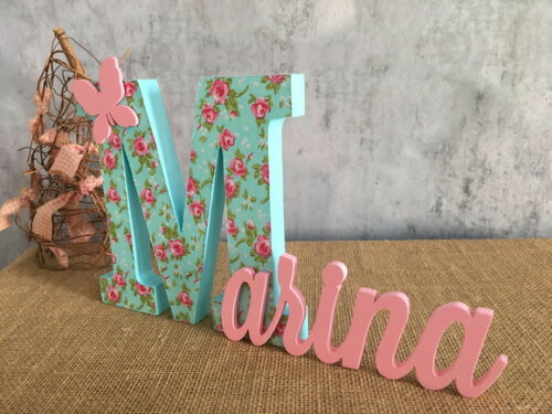 Jardim Encantado - Nomes Personalizados - Tecido