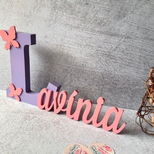 Jardim Encantado - Nomes Personalizados + Borboleta