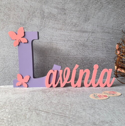 Jardim Encantado - Nomes Personalizados + Borboleta