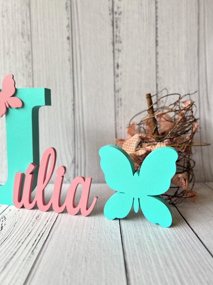 Jardim Encantado - Nomes Personalizados + Borboleta