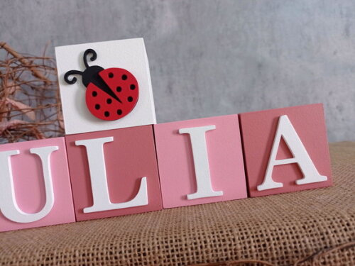 Joaninha Cubos 6x6cm Lady Bug