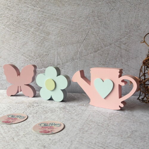 Kit Baby Jardim -flor + Borboleta + Regador -decoração Bebê