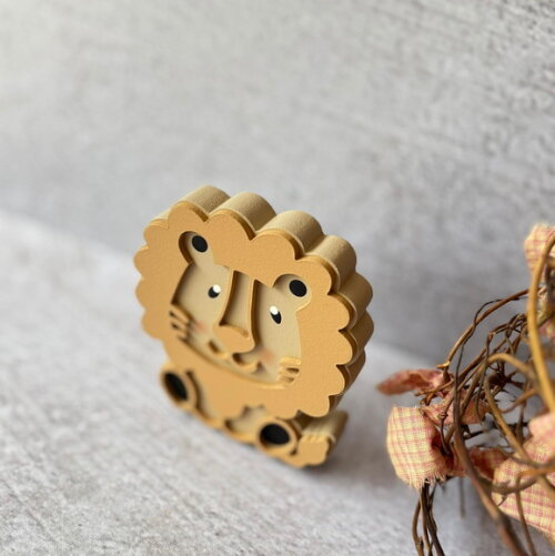 Leão Decorativo em mdf - Quarto de Bebê - Safari