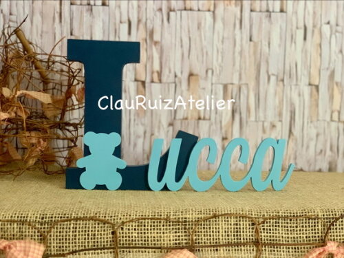 Letras 18mm - Decoração Bebê Urso