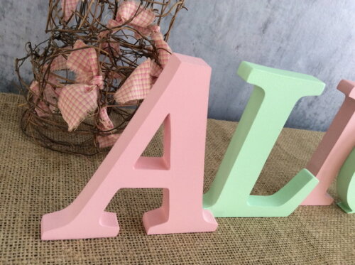 Letras Bastão Decorativas - Nome em Mdf- Quarto de Bebê