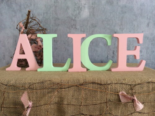 Letras Bastão Decorativas - Nome em Mdf- Quarto de Bebê