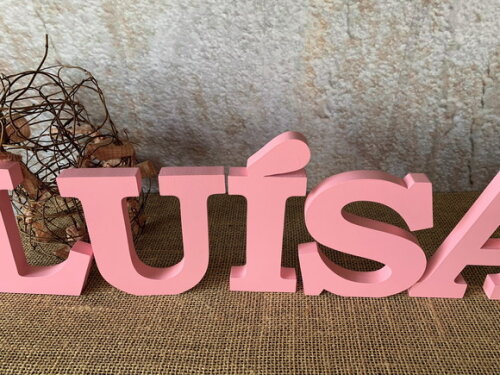 Letras de mdf -nomes - Letras Bastão