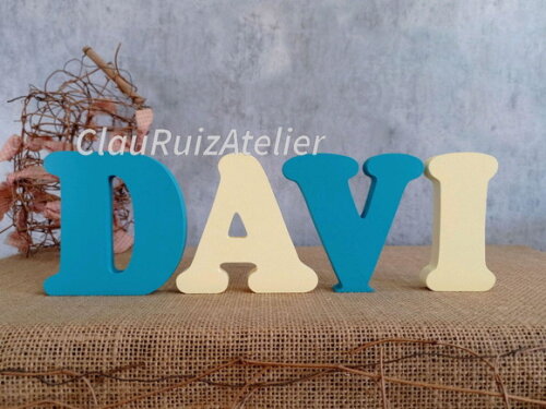 Letras de MDF -Nomes - Letras Bastão