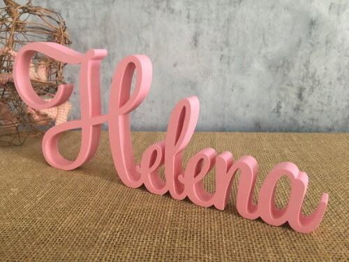 Letras de mdf -nomes - Letras Cursivas
