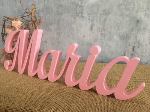 Letras de MDF -Nomes - Letras Cursivas