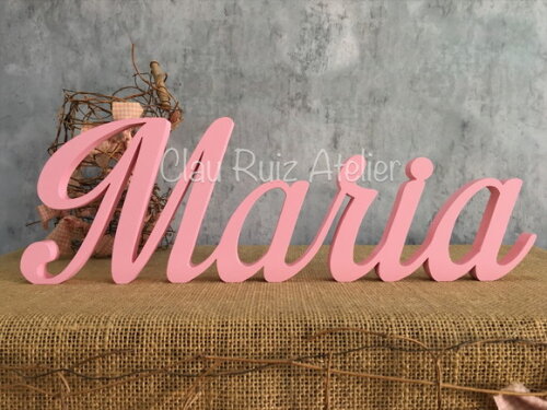 Letras de MDF -Nomes - Letras Cursivas
