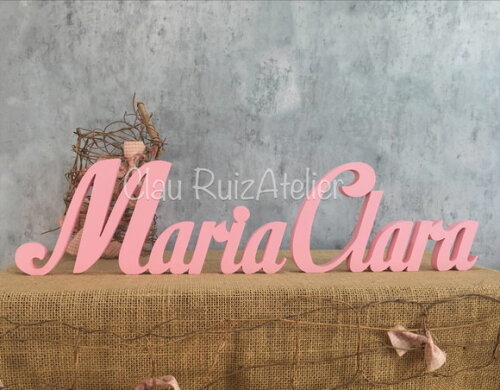Letras de MDF -Nomes - Letras Cursivas