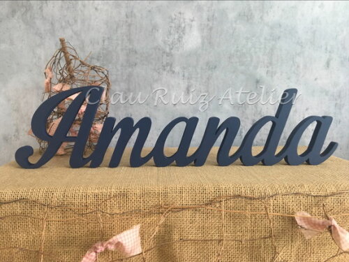 Letras de MDF -Nomes - Letras Cursivas