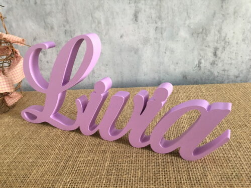 Letras de MDF -Nomes - Letras Cursivas