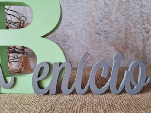 Letras de MDF -Nomes 18CM ELEFANTE