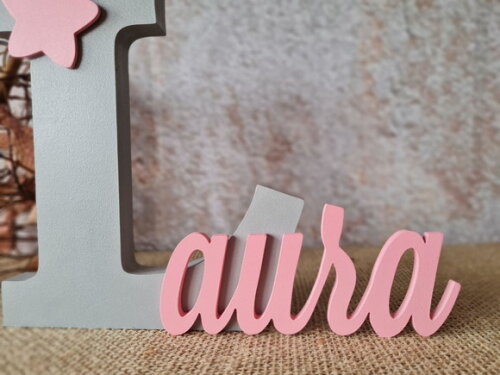 Letras de MDF -Nomes 18CM ESTRELA
