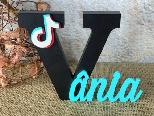Letras De Mdf -nomes 18cm Tik Tik