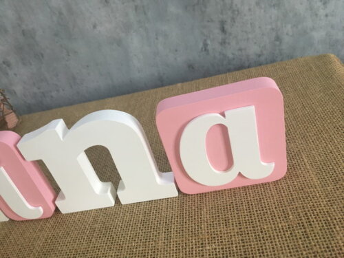 Letras de mdf -nomes Blocos Borboleta