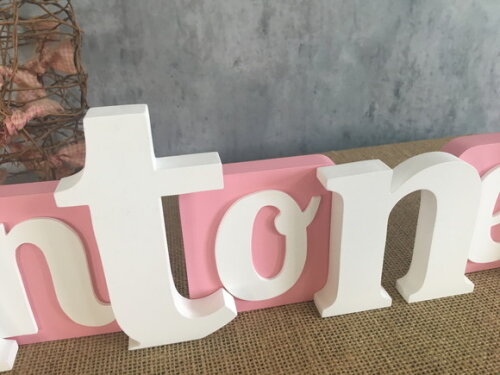 Letras de MDF -Nomes Blocos Borboleta