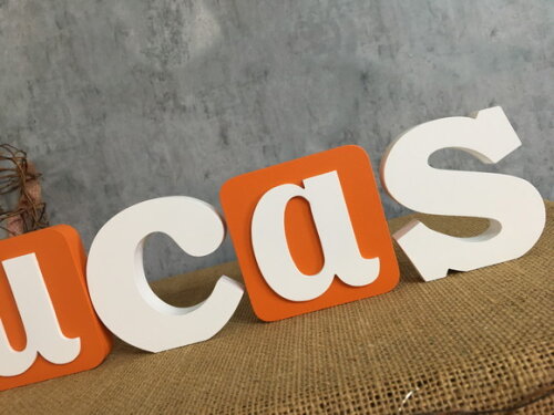 Letras de mdf -nomes Blocos Dinossauro