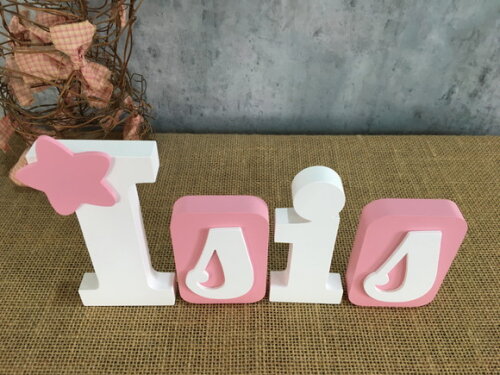 Letras de mdf -nomes Blocos Estrela