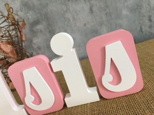 Letras de mdf -nomes Blocos Estrela