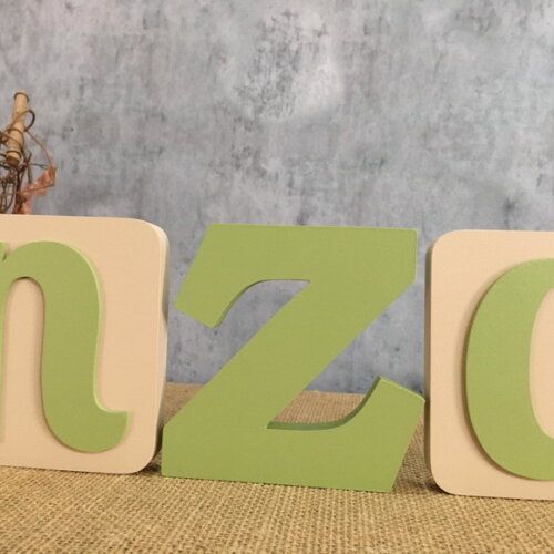 Letras de MDF -Nomes Blocos Leão