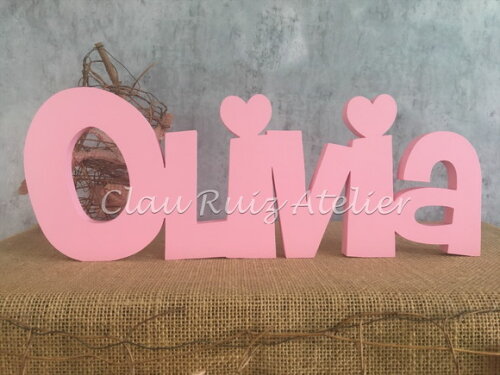 Letras de MDF -Nomes Linha CH