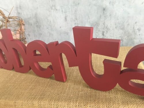 Letras de MDF -Nomes Linha CH