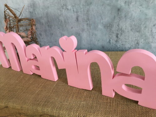 Letras de MDF -Nomes Linha CH