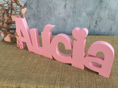 Letras de MDF -Nomes Linha CH