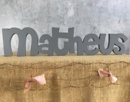 Letras de MDF -Nomes Linha CH