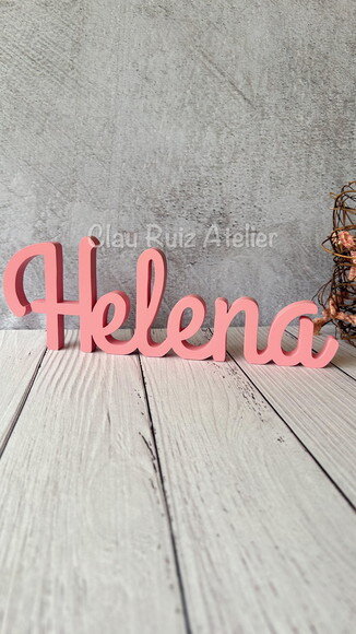 Letras de mdf -nomes Linha Cursiva _ Decoração Bebê