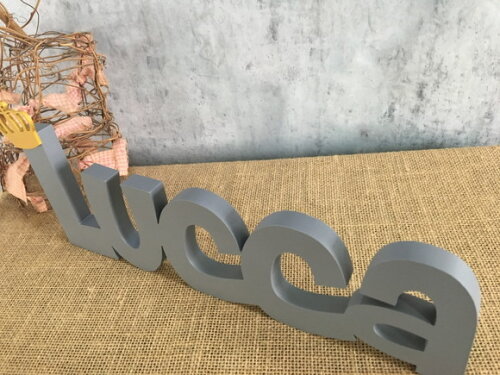 Letras de MDF -Nomes Linha CH com Coroa