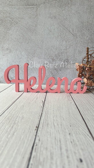 Letras de mdf -nomes Linha Cursiva _ Decoração Bebê