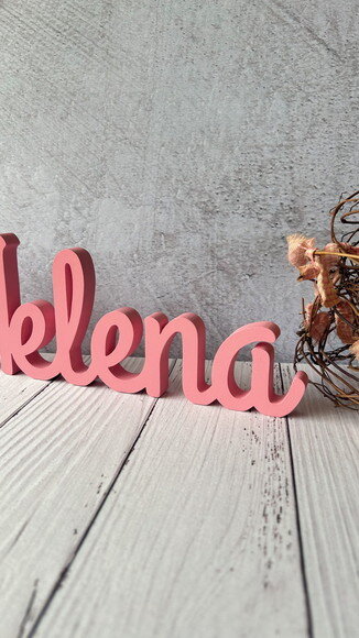 Letras de mdf -nomes Linha Cursiva _ Decoração Bebê
