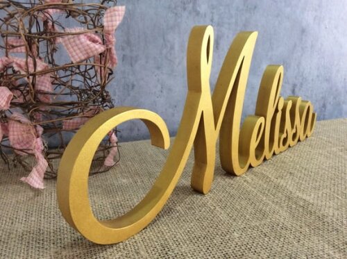 Letras de MDF -Nomes- Linha Cursiva