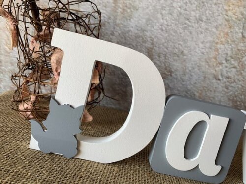 Letras de mdf Blocos - Raposa