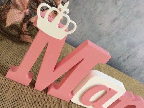 Letras de MDF BLOCOS COROA