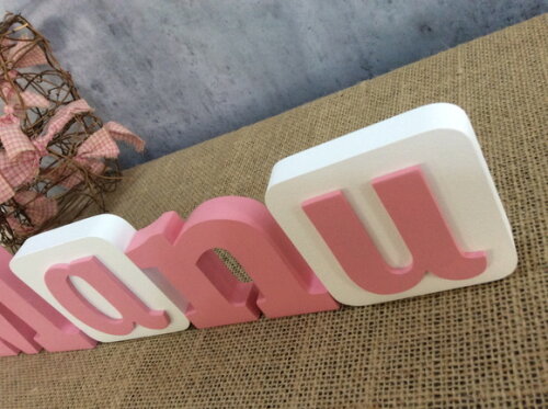 Letras de MDF BLOCOS COROA