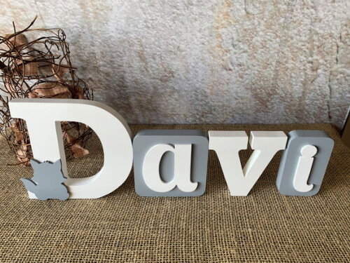 Letras de mdf Blocos - Raposa