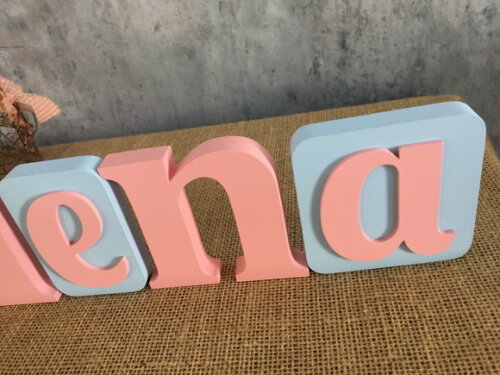 Letras de mdf Blocos Estrela