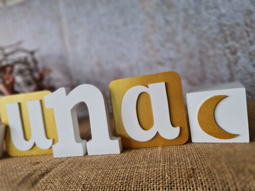Letras de MDF BLOCOS ESTRELA