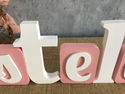 Letras de MDF BLOCOS ESTRELA