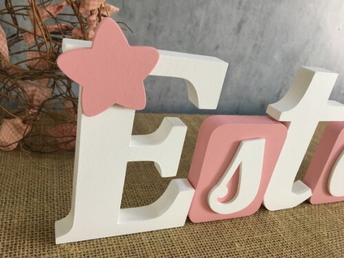 Letras de MDF BLOCOS ESTRELA