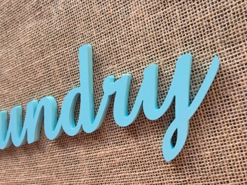 LETRAS DE MDF LAUNDRY